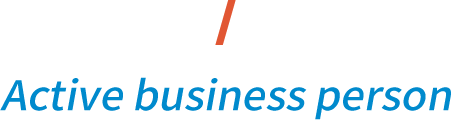 Active business person